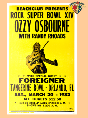 Ozzy 1982 Poster