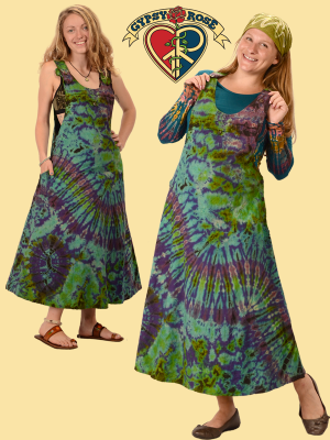 Tye Dye Cotton Jumper Dress