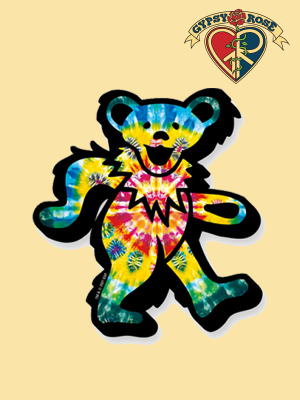 Tye Dye Dancing Bear Magnet
