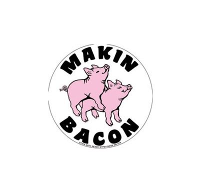 MAKIN BACON PIGS STICKER