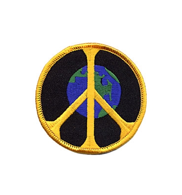 PEACE SIGN WITH EARTH PATCH