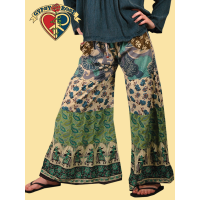 LITTLE WING TIER & PATCHWORK FAR-OUT FLARE PANTS