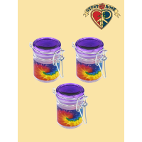 Tye Dye Mini Stash Jar 3 Piece Set