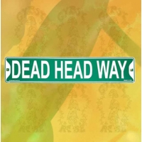 GRATEFUL DEAD DEAD HEAD WAY METAL STREET SIGN