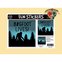 Bigfoot Lives 3 Asst Sizes Sticker