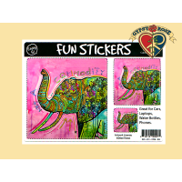 Elephant 3 Asst Sizes Sticker