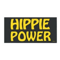 HIPPIE POWER BUMPER STICKER