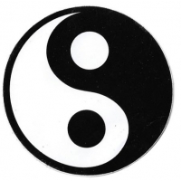4.25 inch Yin Yang Sticker