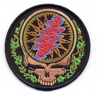 GRATEFUL DEAD STEAL YOUR FACE WITH VINES PATCH