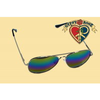 Rainbow Mirror Aviator Sunglasses