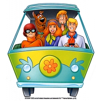 MYSTERY MACHINE WITH THE GANG STICKER